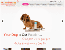 Tablet Screenshot of passion4pooches.com